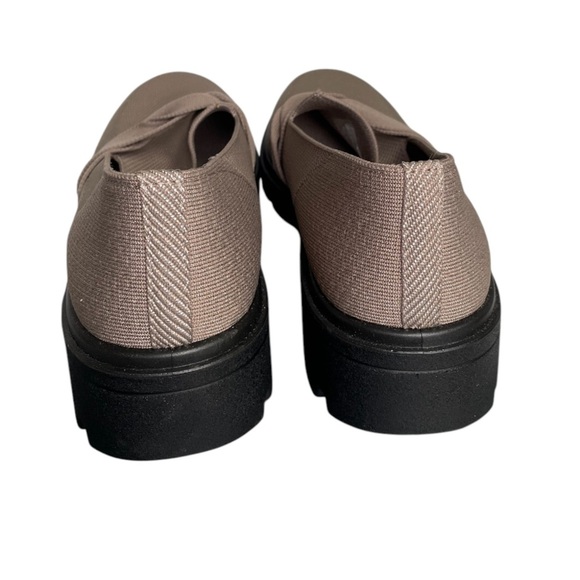 NEW BZees Muse Bow Platform Loafer Shoes Lifestride Latte Tan Women's Size 10W - Picture 6 of 10